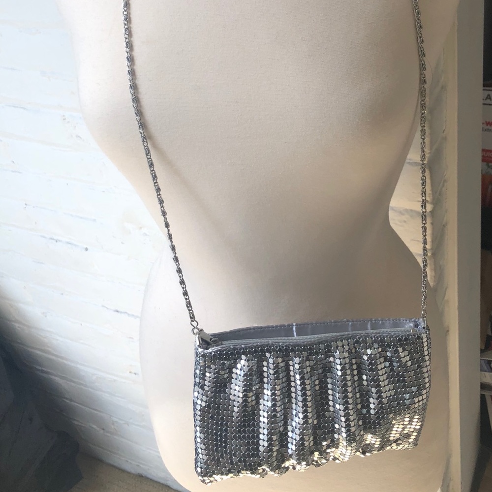 Gorgeous Silver Studded Chain purse
